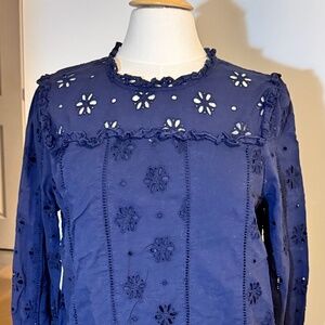 J. Crew Embroidered Blouse